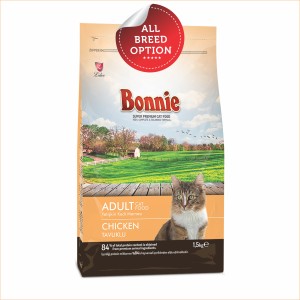 Bonnie Adult Cat Food | Chicken (500g, 1.5kg)