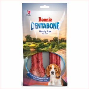 Bonnie Dentabone Coloured Munchy Bone | with Calcium (2 Pack)