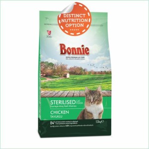 Bonnie Adult Cat Food | Sterilised | Chicken (500g)