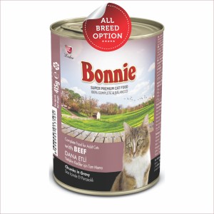 Bonnie Adult Cat Can (Wet) Food | Multiple Flavours (400g)