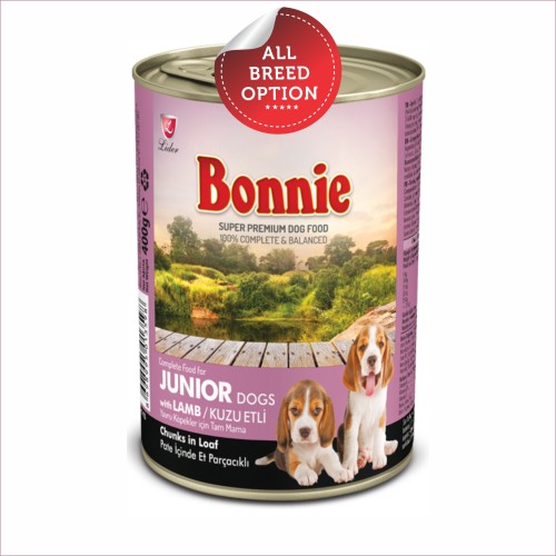 Bonnie Puppy Canned Food | Chunks in Loaf  Lamb (400g)