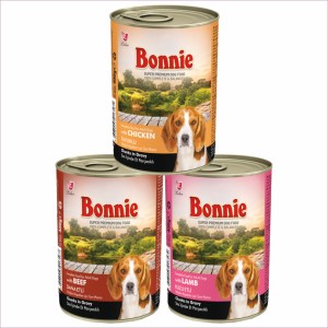 Bonnie Adult Dog Can (Wet) Food | Multiple Flavours (400g)
