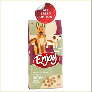 Enjoy Adult Dog Food | Beef (3kg, 16kg/15+1free)