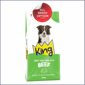 King Adult Dog Food | Beef (3kg, 10kg, 16kg/15+1free, 21kg/20+1free)