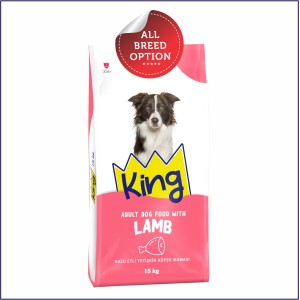 King Adult Dog Food | Lamb & Rice (2kg, 16kg/15+1free)