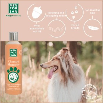 Menforsan Dog Shampoo | Long-Coated Breeds | Macadamia Oil (300ml)