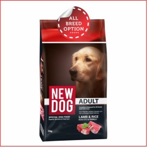 'New Dog' Adult Dog Food | Lamb & Rice (2kg)