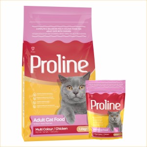 Proline Adult Cat Food | Gourmet/Multicolour | Chicken (400g, 1.2kg)