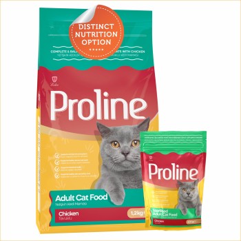 Proline Adult Cat Food | Sterilised | Chicken (400g, 1.2kg)