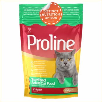 Proline Adult Cat Food | Sterilised | Chicken (400g, 1.2kg)