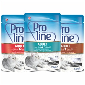 Proline Adult Cat Food Pouch | Chunks in Jelly | Multiple Flavours (100g)