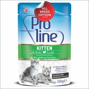 Proline Kitten Food Pouch | Chunks in Jelly | Chicken (100g)
