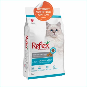 Reflex Adult Cat Food | Sterilised | Salmon & Rice (2kg)