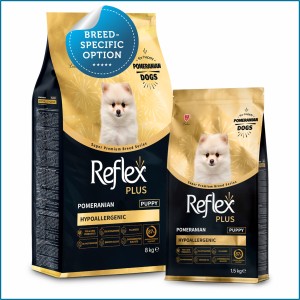 Reflex Plus Pomeranian Puppy Food (1.5kg, 8kg)