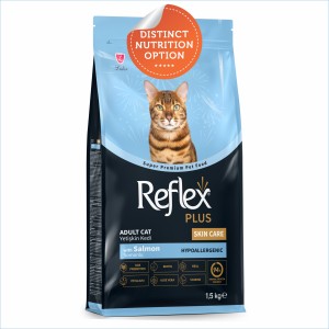 Reflex Plus Adult Cat Food | Skin Care | Salmon (1.5kg)