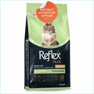 Reflex Plus Adult Cat Food | Sterilised | Chicken (0.4kg, 1.5kg)