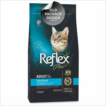 Reflex Plus Adult Cat Food | Sterilised | Salmon (0.4kg, 1.5kg)