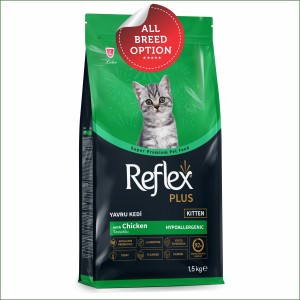 Reflex Plus Kitten Food | Chicken (400g, 1.5kg)