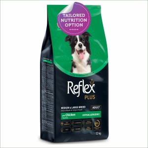 Reflex Plus Medium/Large Breed Adult Dog Food | Chicken (12kg, 15kg)