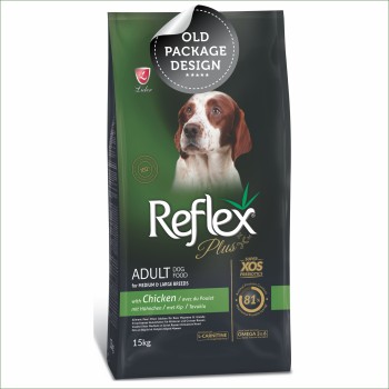 Reflex Plus Medium/Large Breed Adult Dog Food | Chicken (12kg, 15kg)