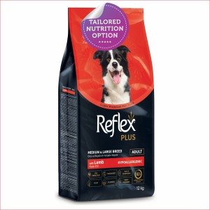 Reflex Plus Medium/Large Breed Adult Dog Food | Lamb (3kg, 12kg, 15kg)