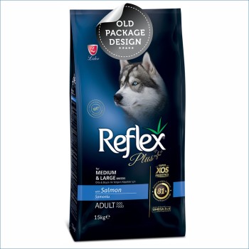 Reflex Plus Medium/Large Breed Adult Dog Food | Salmon (3kg, 12kg, 15kg)