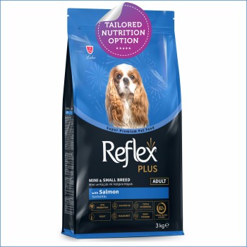 Reflex Plus Small/Mini Adult Dog Food | Salmon (3kg, 8kg)
