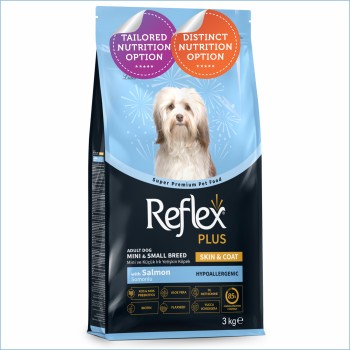 Reflex Plus Small/Mini Adult Dog Food | Skin & Coat | Salmon (3kg)