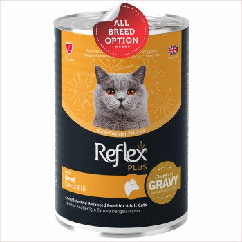 Reflex Plus Adult Cat Canned Food | Multiple Flavours (400g)