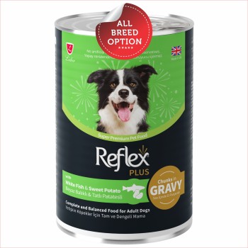 Reflex Plus Adult Dog Canned Food | Multiple Flavours (400g)