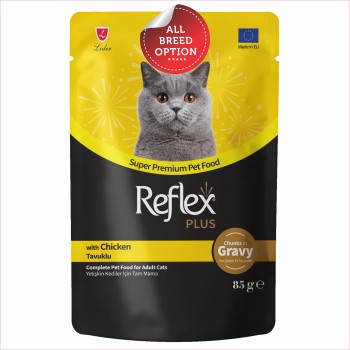 Reflex Plus Adult Cat Food Pouch | Multiple Flavours (85g)
