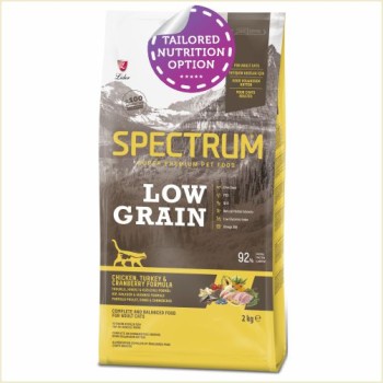 Spectrum Low Grain Adult Cat Food | Chicken, Turkey & Cranberry (2kg)