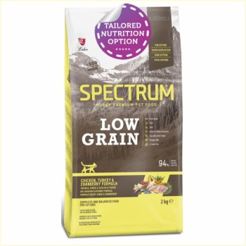 Spectrum Low Grain Kitten Food | Chicken, Turkey & Cranberry (2kg)