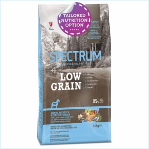 Spectrum Low Grain Small/Mini Breed Adult | Salmon-Anchovy-Blueberry (2.5kg)